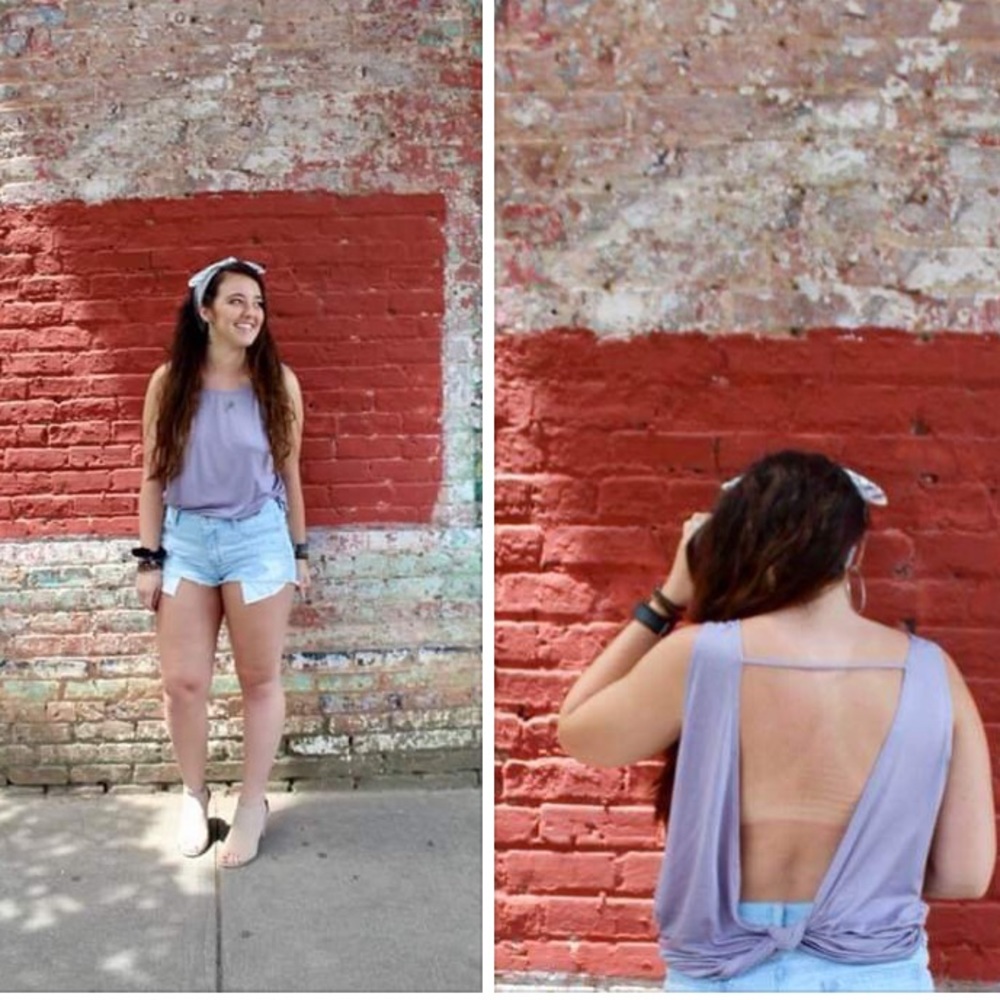 🆕 Lilac Open Back Tank